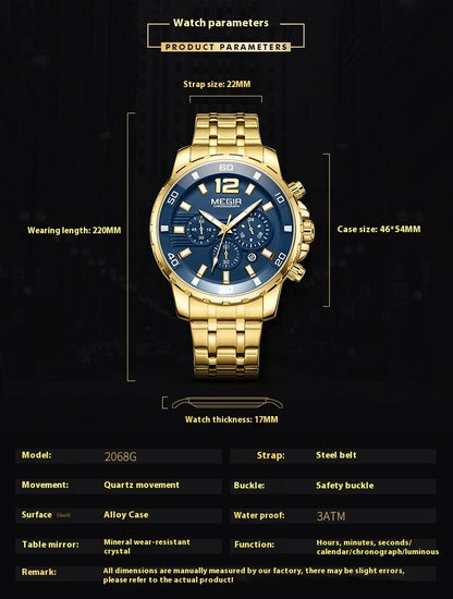 Megia Business Waterproof Watch