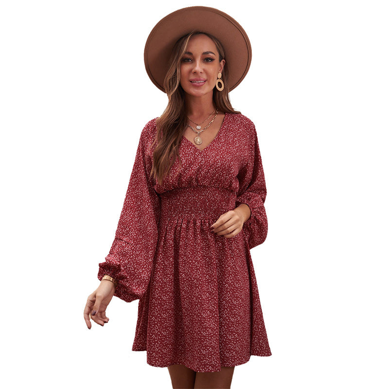 Long Sleeve V-Neck Dress