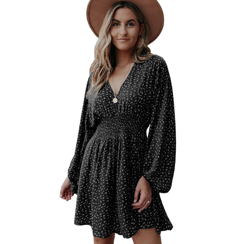 Long Sleeve V-Neck Dress