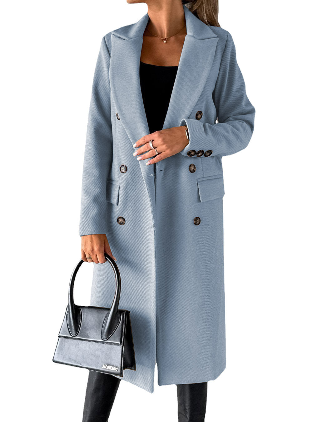 Long Sleeve Lapel Coat Winter For Womens