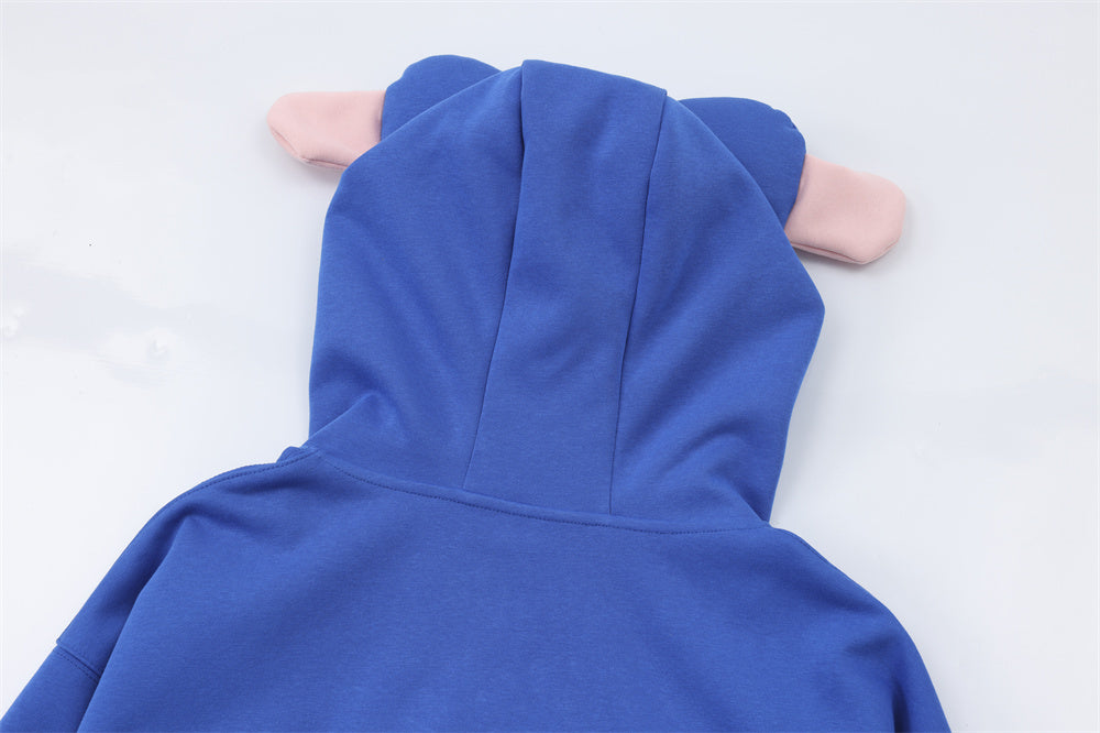 Full Zipped Love Piggy Hoodie