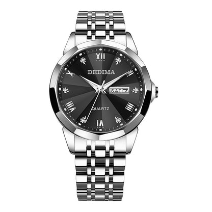 Dedima Men's Luxury Waterproof Watch With Fine Diamonds