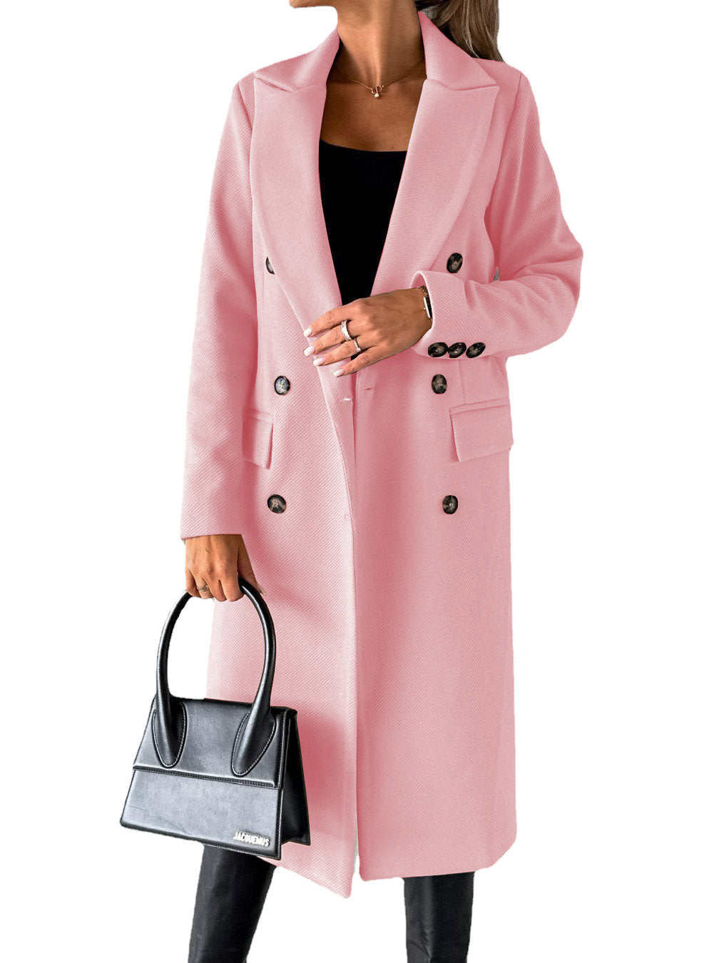 Long Sleeve Lapel Coat Winter For Womens