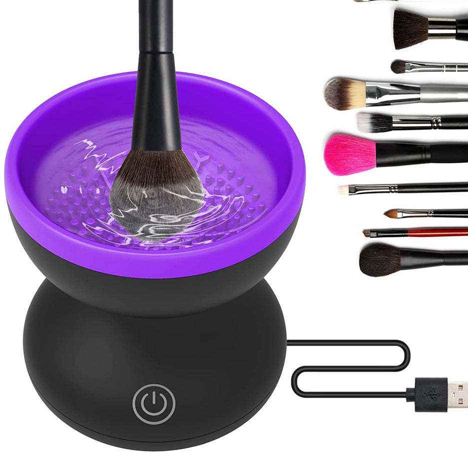 Electric Brush Cleaner Machine For All Beauty Makeup Brushes Set