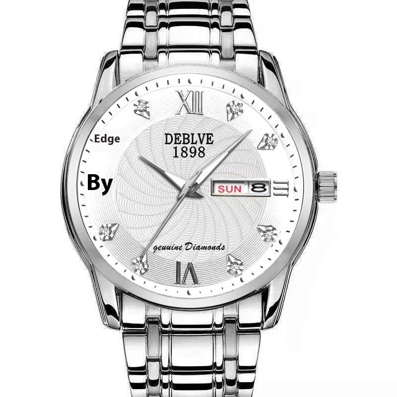 DeblVe 1898 Waterproof Men's Watch With Fine Diamonds