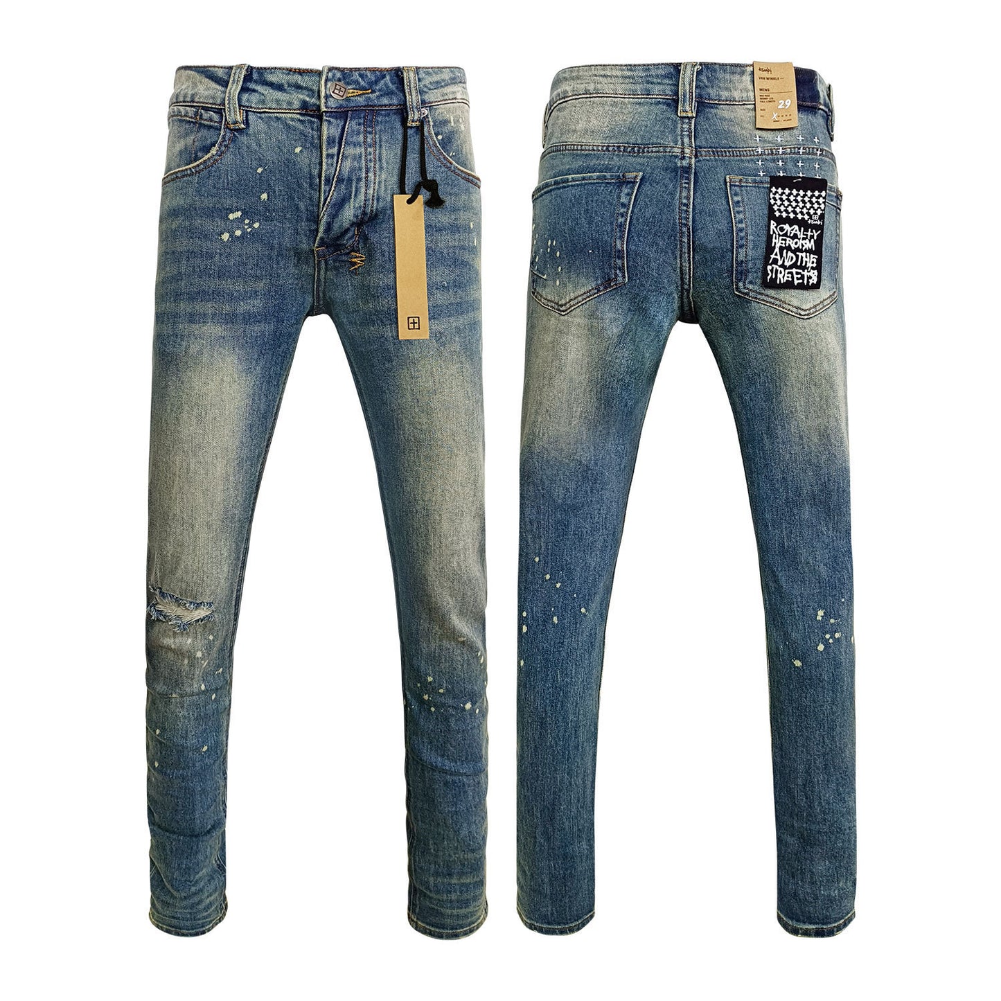 Straight Ripped Men's Jeans